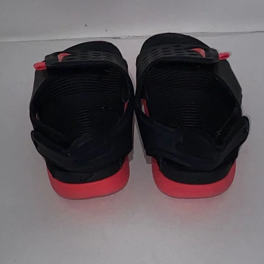 Nike Sunray Girl's Adjustable Back‎ and Mid Strap Black Pink Sandals Size 10